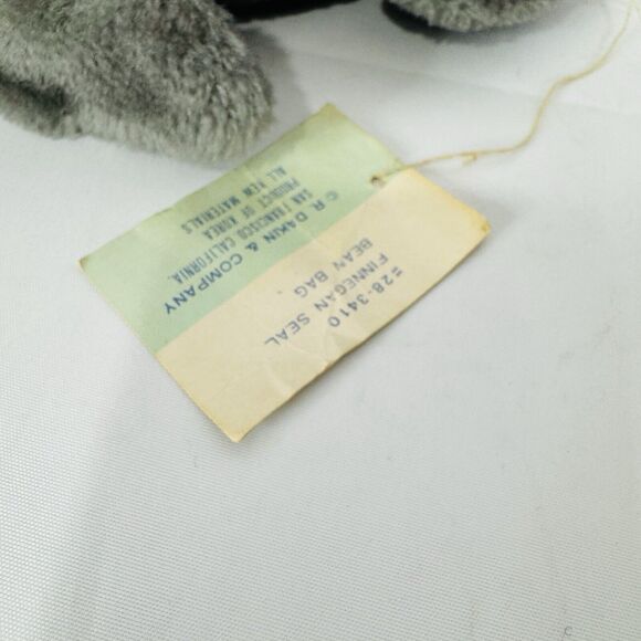 VTG 1978 Dakin Bean Bags Gray Finnegan Seal Sea Ocean 10" Plush #28-3410 - Picture 8 of 10